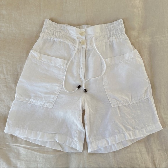 WRAP 100% Linen Shorts US 4 - Picture 1 of 8